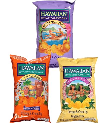 Amazon.com: Hawaiian Kettle Style Sweet Maui Onion Potato Chips 32oz